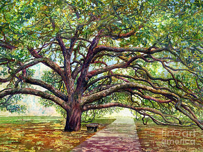 Paintings - Century Tree 2 by Hailey E Herrera
