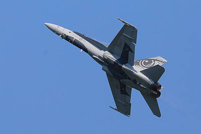 Road And Street Signs - CF-18 Hornet 2021 demo jet by James Anderson