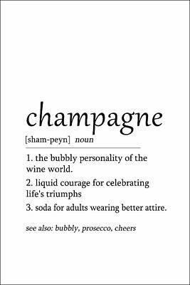 Food And Beverage Digital Art - Champagne Definition by Dale Kincaid