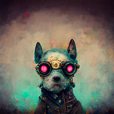 Steampunk Royalty-Free and Rights-Managed Images - Character  Design  Zombie  Dog  Smart  Steampunk  Pastel  8k  96953d6f  A9ac  839c  Ba03  A9353030e3 by MotionAge Designs