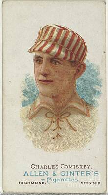 Baseball Royalty Free Images - Charles Comiskey, Baseball Player, from Worlds Champions, Series 1 N28 for Allen Ginter Cigaret Royalty-Free Image by Shop Ability