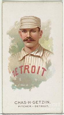 Baseball Royalty Free Images - Charles H. Getzin, Baseball Player, Pitcher, Detroit, from Worlds Champions, Series 2 N29 for All Royalty-Free Image by Shop Ability