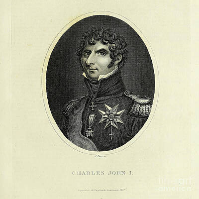Black And Gold - Charles XIV John f1 by Historic illustrations