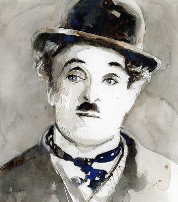 Royalty-Free and Rights-Managed Images - Charlie Chaplin by Dorrie Rifkin