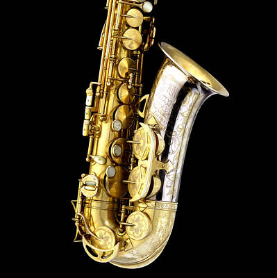 Musicians Photos - Charlie Parker Saxophone Detail by David Hinds