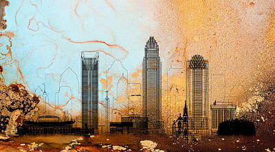 Andy Fisher Test Collection - Charlotte Skyline 01 by Miki De Goodaboom