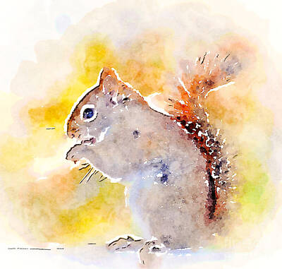 Mt Rushmore Royalty Free Images - Cheeky Squirrel Royalty-Free Image by Kerri Farley