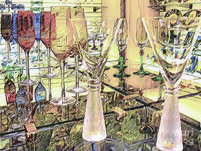 Wine Digital Art - Cheers S5 by Scott Polley