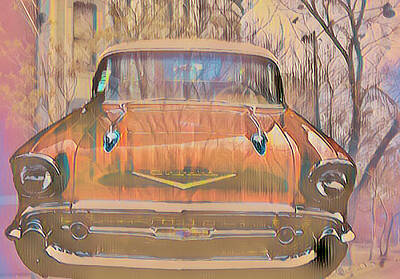 Aloha For Days Royalty Free Images - Chevy Classic II  Royalty-Free Image by Cathy Anderson