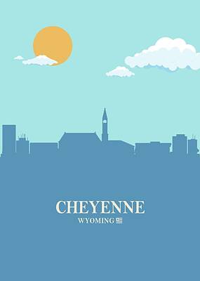 Fall Animals - Cheyenne City Skyline Bluesky by Ahmad Nusyirwan