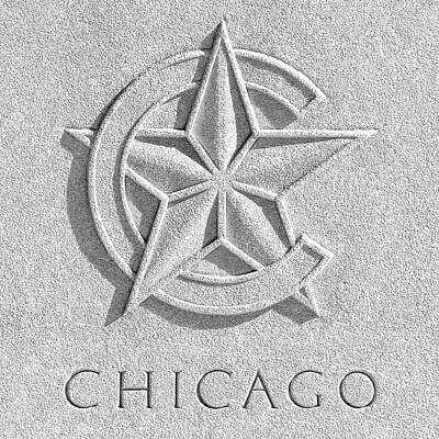 City Scenes Royalty-Free and Rights-Managed Images - Chicago Art Deco Star by Chicago In Photographs
