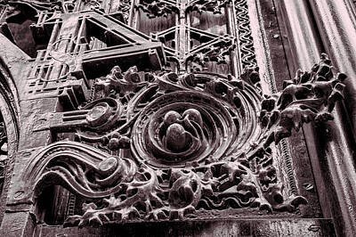 City Scenes Royalty-Free and Rights-Managed Images - Chicago Louis Sullivan Ornamental Patterns by Chicago In Photographs