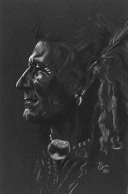 Landmarks Drawings Royalty Free Images - Chief Bear Ghost Royalty-Free Image by Barbara Keith