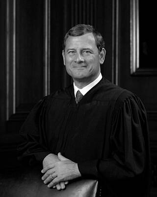 Portraits Photos - Chief Justice Roberts Portrait by War Is Hell Store