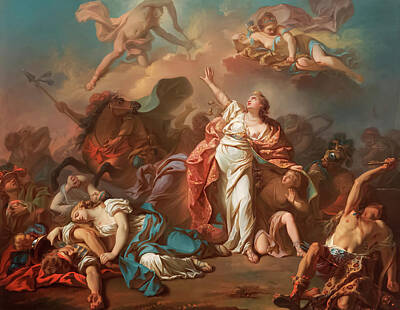 Royalty-Free and Rights-Managed Images - Children of Niobe  by Jacques-Louis David