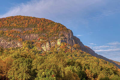 Mountain Royalty Free Images - Chimney Rock North Carolina - Fall Royalty-Free Image by Steve Rich