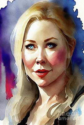 Banana Leaves - Christina Applegate, Actress by Esoterica Art Agency