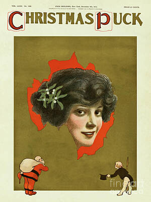 Grateful Dead -  Christmas 1912 Puck cover ad by Heidi De Leeuw