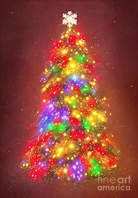 Winter Animals Royalty Free Images - Christmas Tree 2  Royalty-Free Image by My Enchanted Canvas