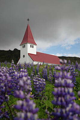 Superhero Ice Pop Rights Managed Images - Chruch in Vik Iceland Royalty-Free Image by Eldon McGraw