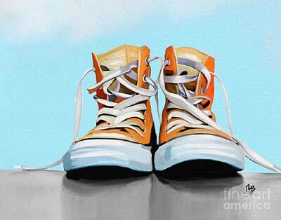Tammy Lee Bradley Royalty-Free and Rights-Managed Images - Chucks by Tammy Lee Bradley
