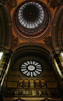 Arf Works - Church dome and stained glass window  Amsterdam by Fernando Blanco Farias