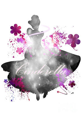 Whimsical Flowers - Cinderella - 7 by Cute Potion Art Gallery