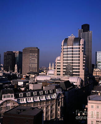 London Skyline Rights Managed Images - City of London Skyline in the 1990s Royalty-Free Image by Michael Walters