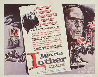 Best Sellers - Actors Mixed Media - Classic Movie Poster - Martin Luther by Esoterica Art Agency