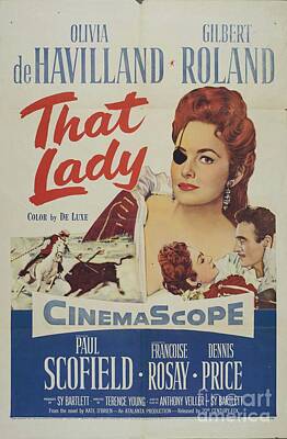 Actors Mixed Media - Classic Movie Poster - That Lady by Esoterica Art Agency
