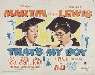 Celebrities Mixed Media - Classic Movie Poster - Thats My Boy by Esoterica Art Agency