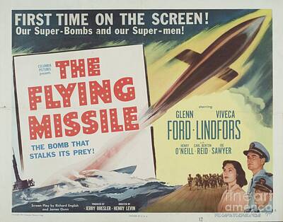 American Flag War Posters - Classic Movie Poster - The Flying Missile by Esoterica Art Agency