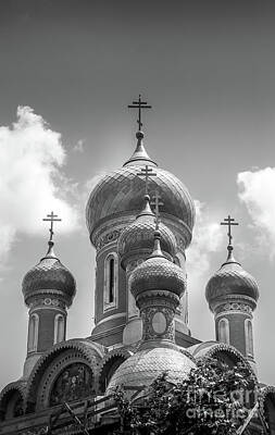 Music Baby - Classic Russian Christian Orthodox church in black and white photography by Dragos Nicolae Dragomirescu