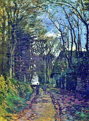 Quotes And Sayings - Claude Monet  Lane in Normandy 1868 by Arpina Shop