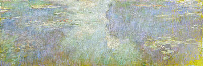Lilies Royalty-Free and Rights-Managed Images - Claude Monet Water Lilies 1914 26 2 by Artistic Rifki