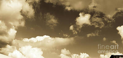 Typographic World Royalty Free Images - Clouds Royalty-Free Image by Fei A
