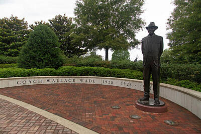 Woodland Animals Royalty Free Images - Coach Wallace Wade statue at the University of Alabama Royalty-Free Image by Eldon McGraw