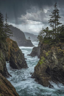Landscapes Photos - Coastal Rains by Darren White