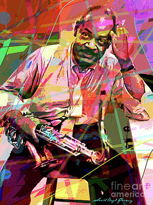 Jazz Paintings - Coleman Hawkins by David Lloyd Glover