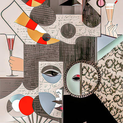 Wine Digital Art - Collage 57 by David Ridley