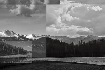 City Scenes Digital Art - Colorado Mountain Collage by Queen City Craftworks