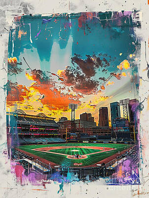 Baseball Royalty-Free and Rights-Managed Images - Colorado Rockies stadium  by Tommy Mcdaniel