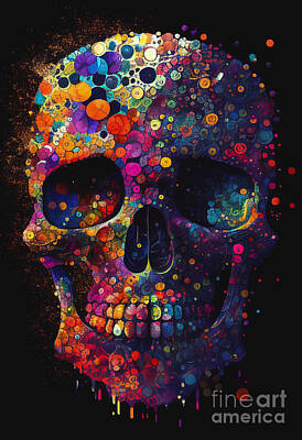 Elena Elisseeva Winter Trees - Colored skull by Binka Kirova