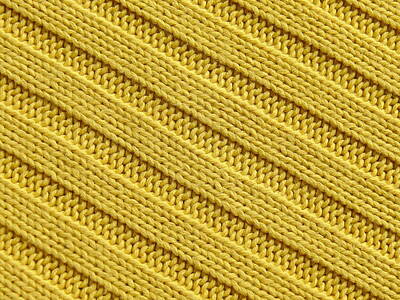 Royalty-Free and Rights-Managed Images - Colorful knitted textile texture. Yellow. More of this motif and more backgrounds in my port.  by Julien