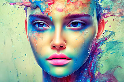 Royalty-Free and Rights-Managed Images - Colorful Portrait by Manjik Pictures
