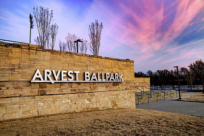 Abstract Trees Mandy Budan - Colorful Skies Over Arvest Ballpark by Gregory Ballos
