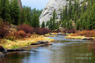 Steven Krull Royalty-Free and Rights-Managed Images - Colorful South Platte River by Steven Krull
