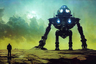 Science Fiction Royalty-Free and Rights-Managed Images - Colossal Mechs, 05 by AM FineArtPrints