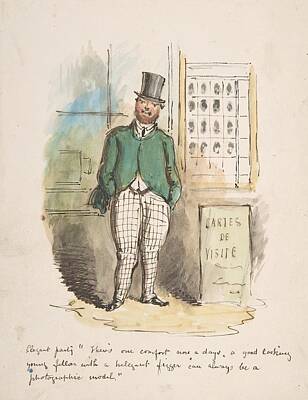 Comics Royalty-Free and Rights-Managed Images - Comic Sketch 1837 64 John Leach English 1817-1864 by John Leach