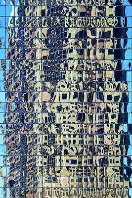 Abstract Skyline Photo Rights Managed Images - Complex reflections of a modern skyscraper in St Louis office bu Royalty-Free Image by Steven Heap